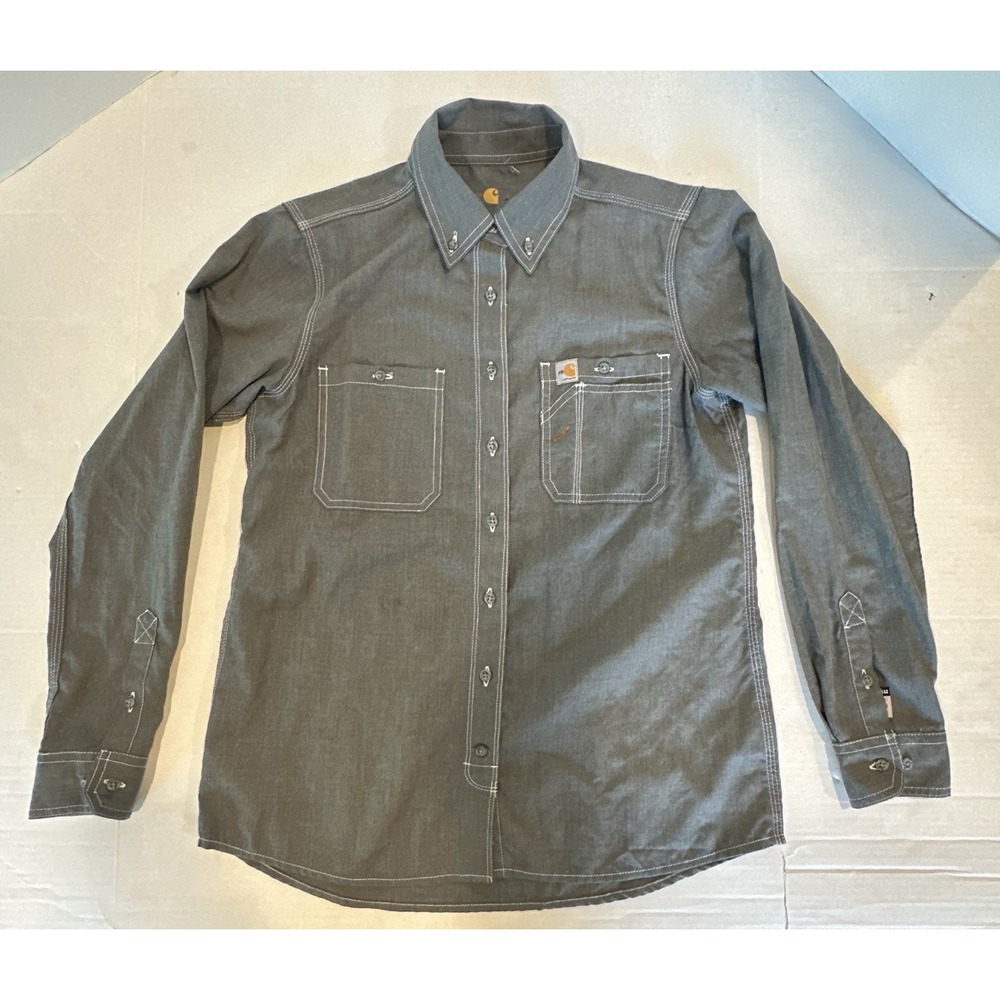 Carhartt FR Flame Resistant Force Relaxed Fit Light Weight Gray Mens Medium